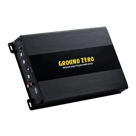 Ground Zero IRIDIUM SERIES Manuel utilisateur