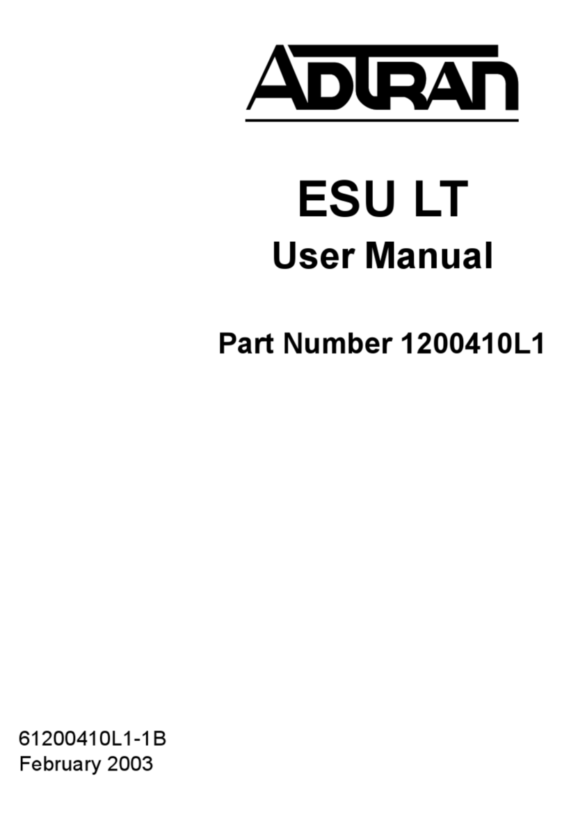 ADTRAN ESU LT Manuel utilisateur