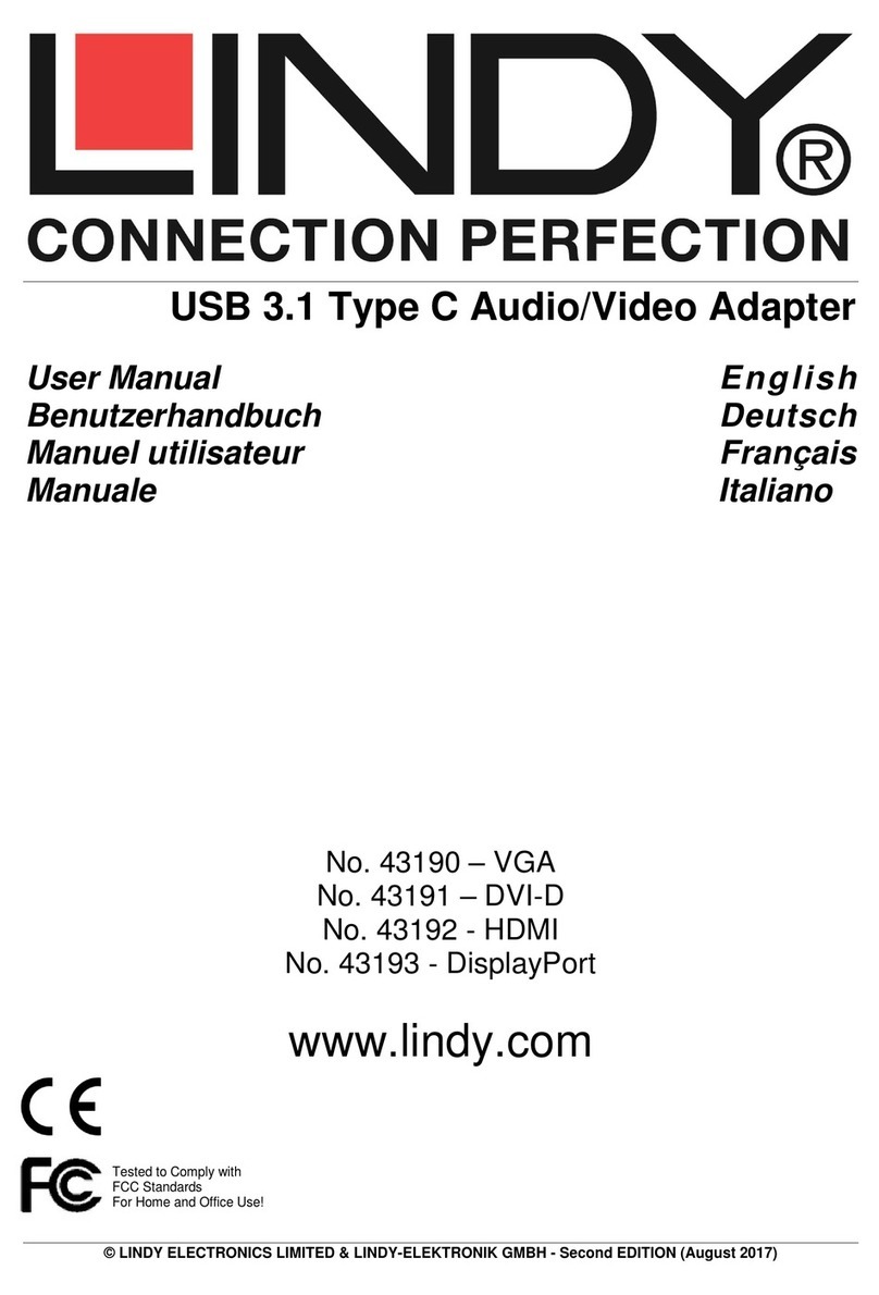 Lindy 43190 Manuel utilisateur Lindy 43190 Manuel utilisateur