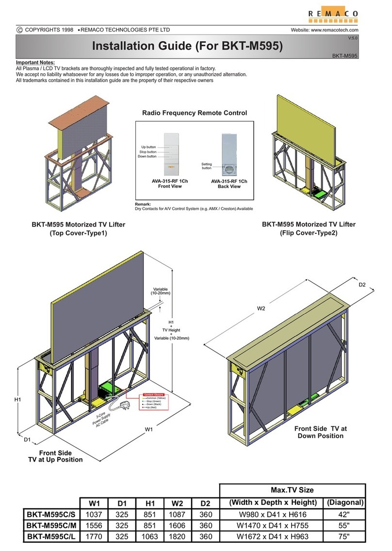 Remaco BKT-M595 Manuel utilisateur