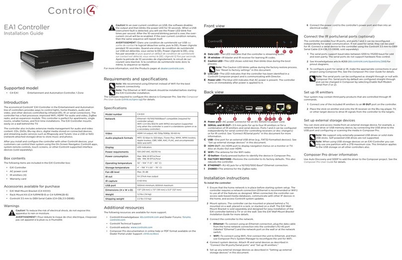 Contro l4 EA-1 Manuel utilisateur