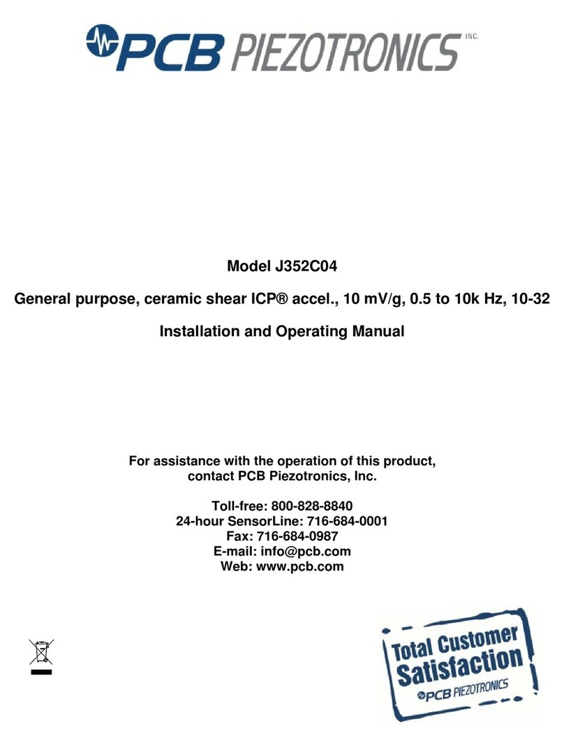 PCB Piezotronics J352C04 Manuel utilisateur