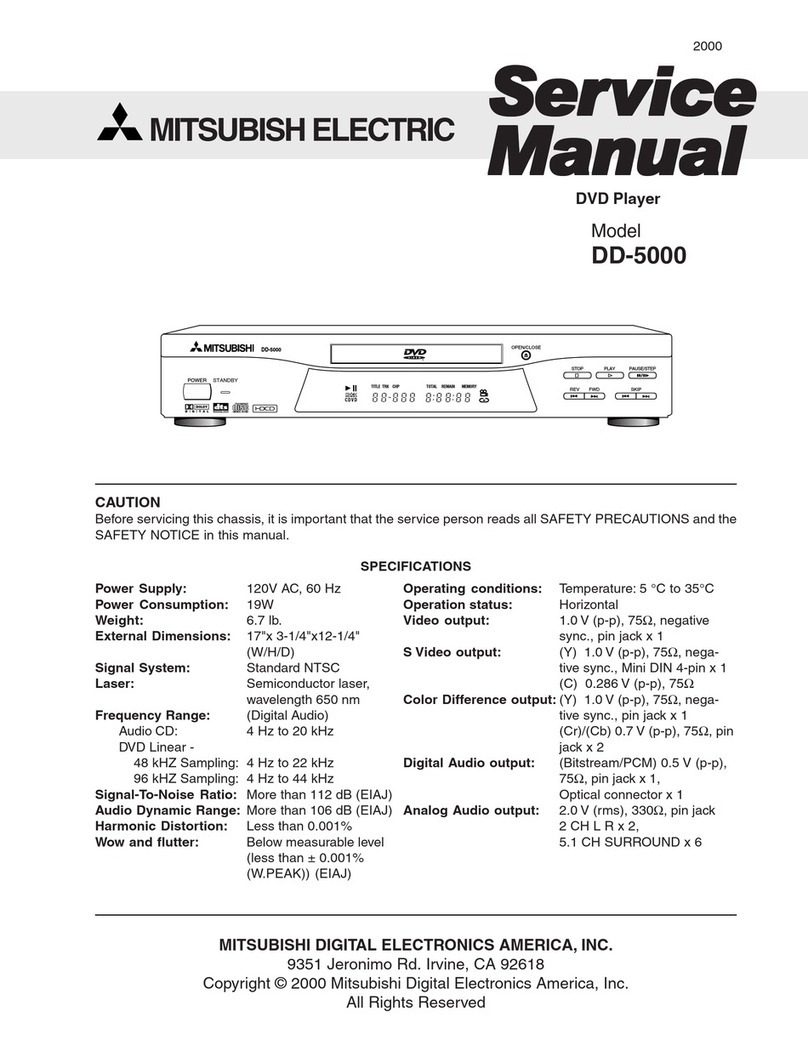Mitsubishi Electric DD-5000 Manuel utilisateur