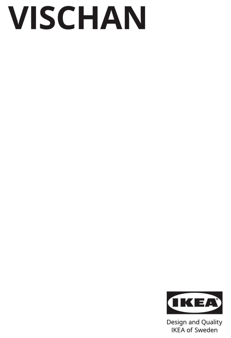 IKEA VISCHAN Manuel utilisateur