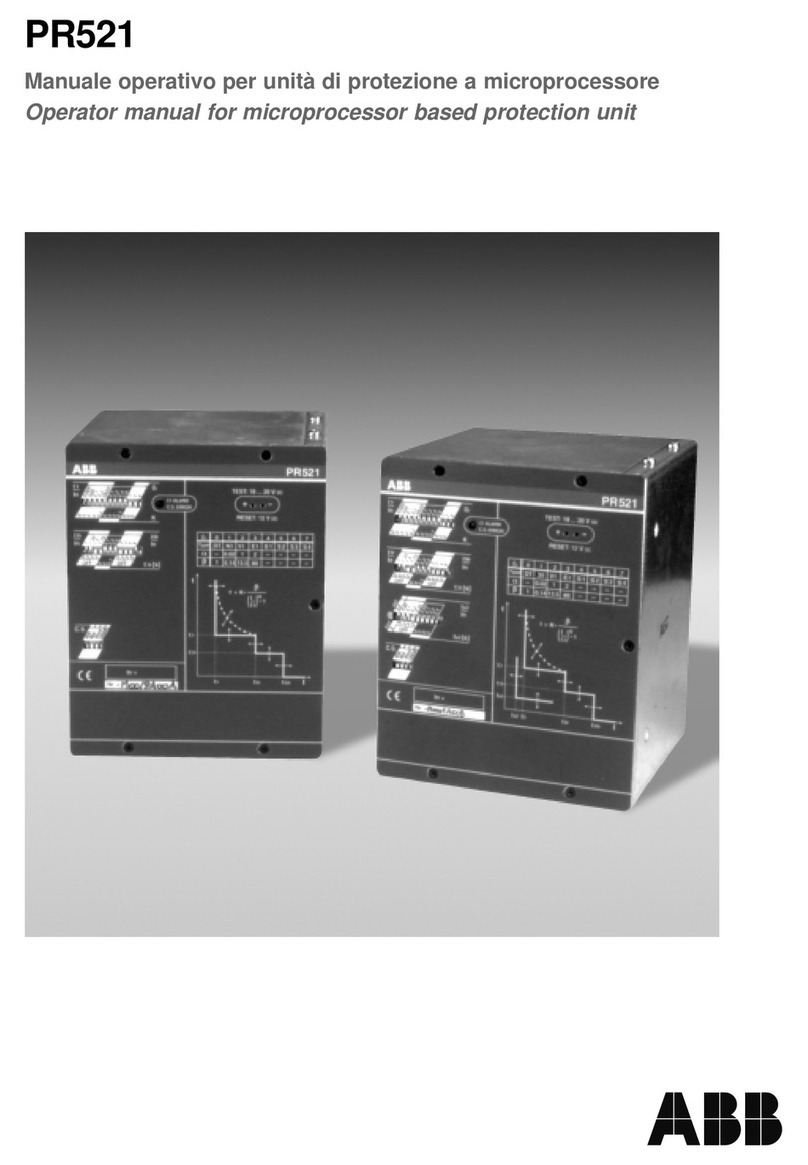 ABB PR521 Manuel utilisateur