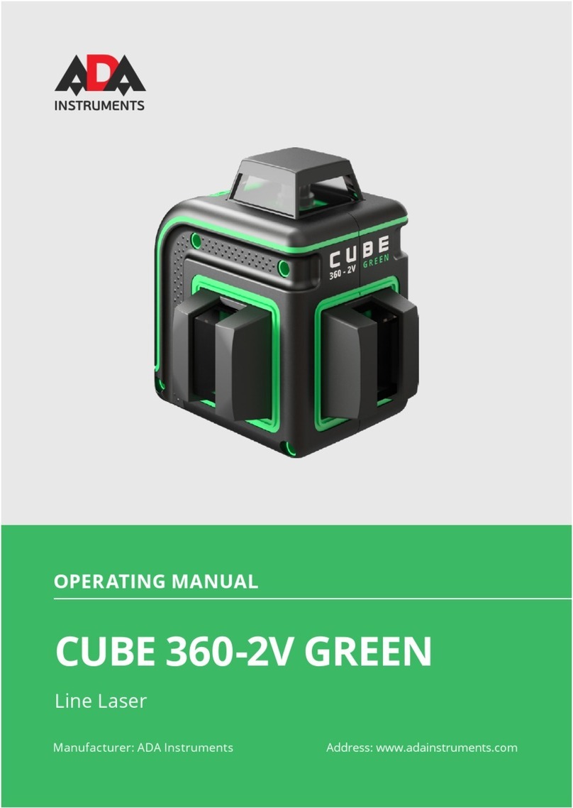 ADA INSTRUMENTS CUBE 360-2V GREEN Manuel utilisateur