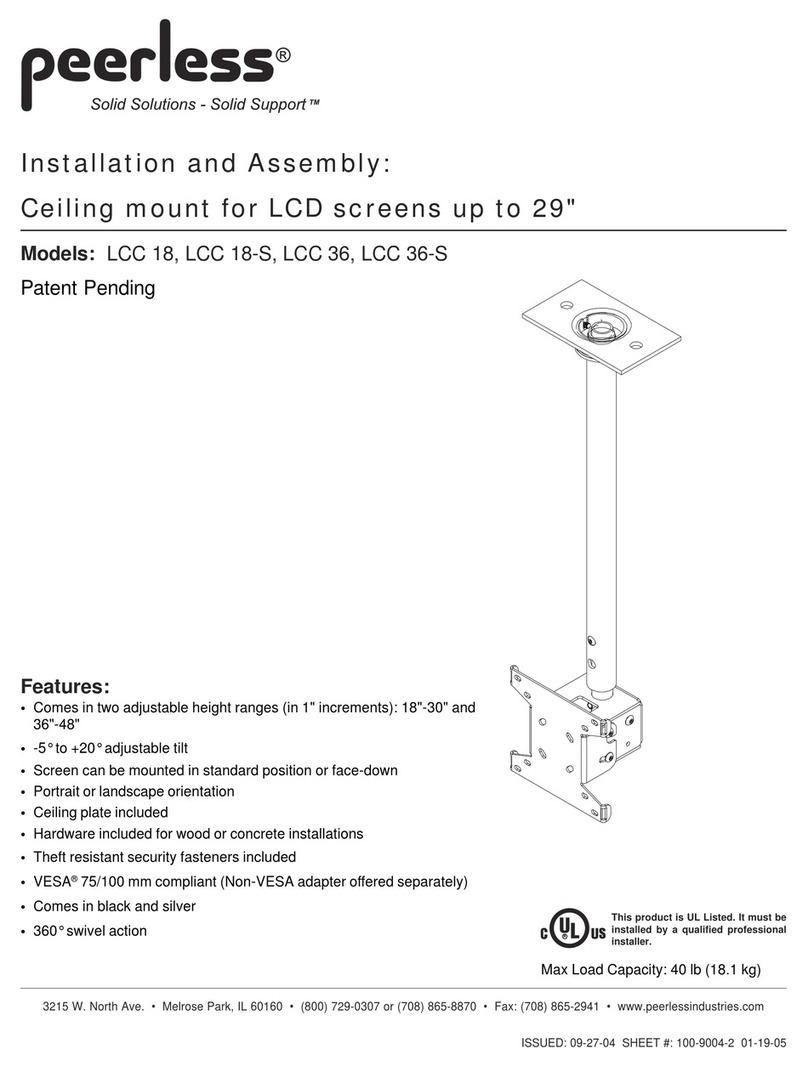 PEERLESS LCC 18 Mode d’emploi