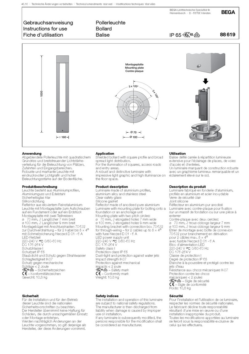 BEGA 88 619 Manuel utilisateur