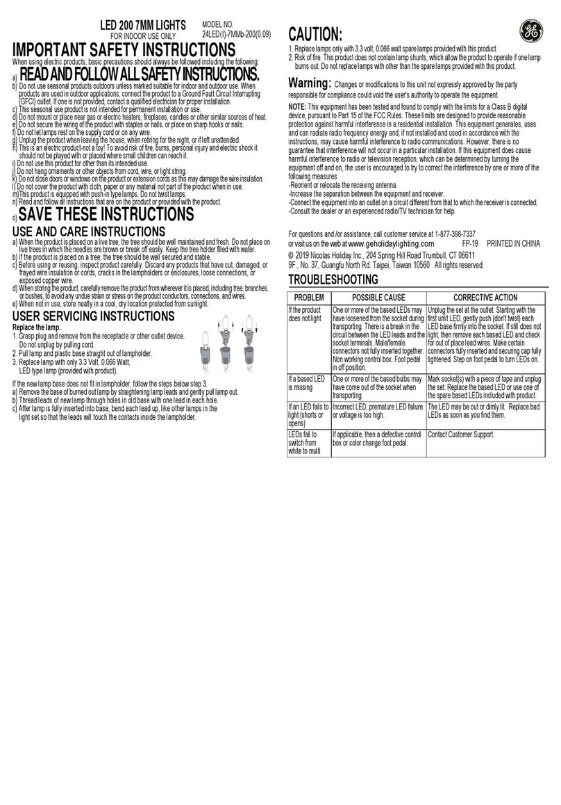 GE 19200LO Manuel utilisateur