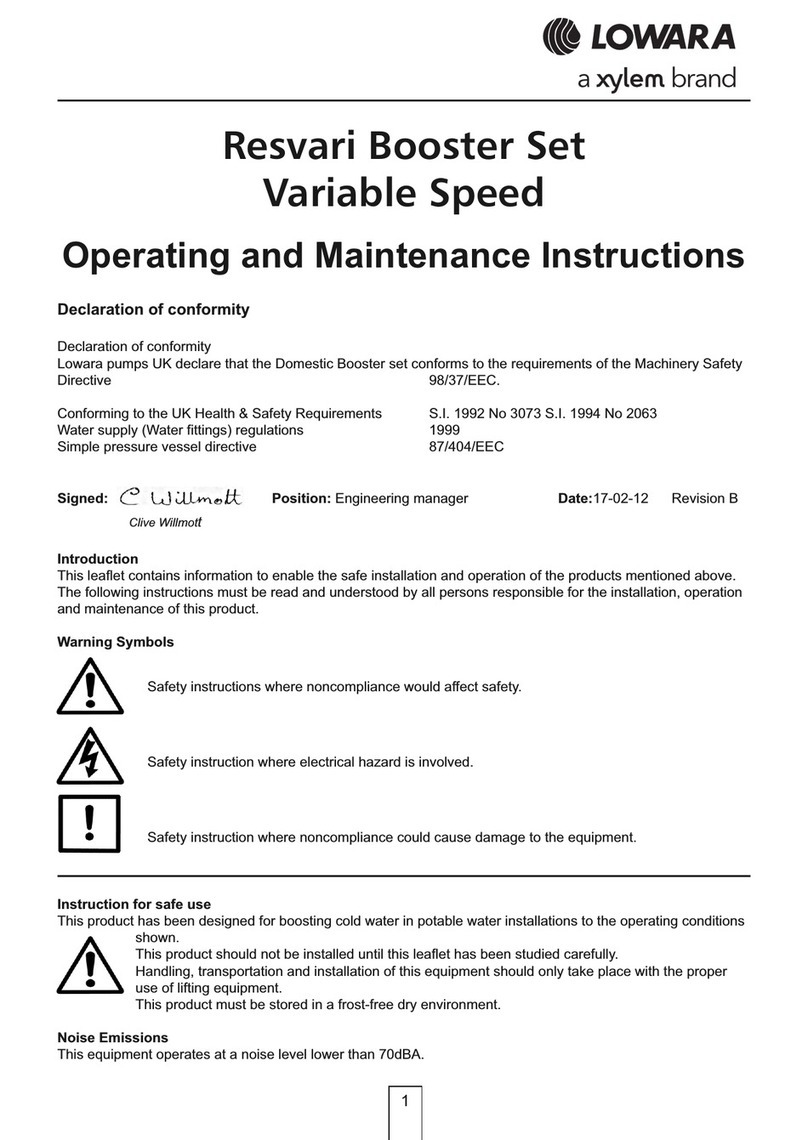 Xylem LOWARA Resvari Manuel Xylem LOWARA Resvari Manuel