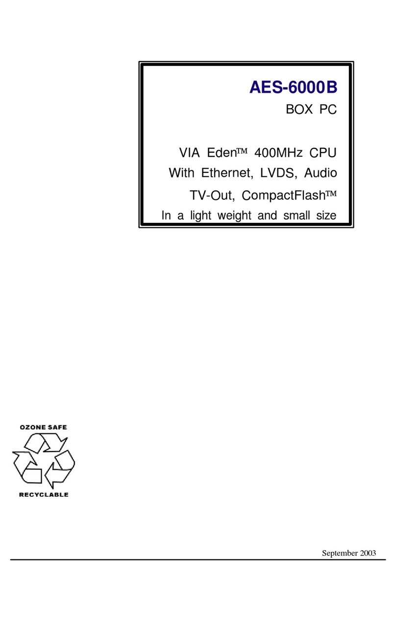 Aaeon AES-6000B Manuel utilisateur