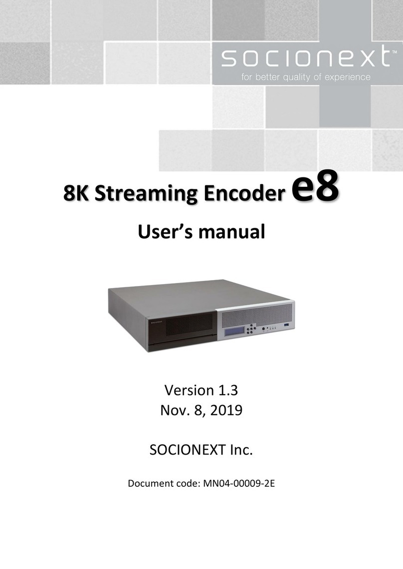 Socionext e8 Manuel utilisateur