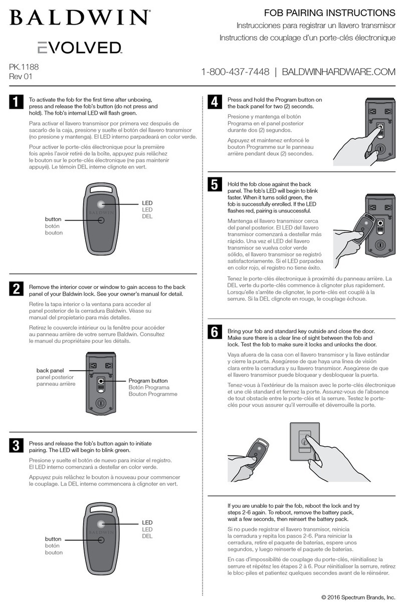 Baldwin Evolved Manuel utilisateur