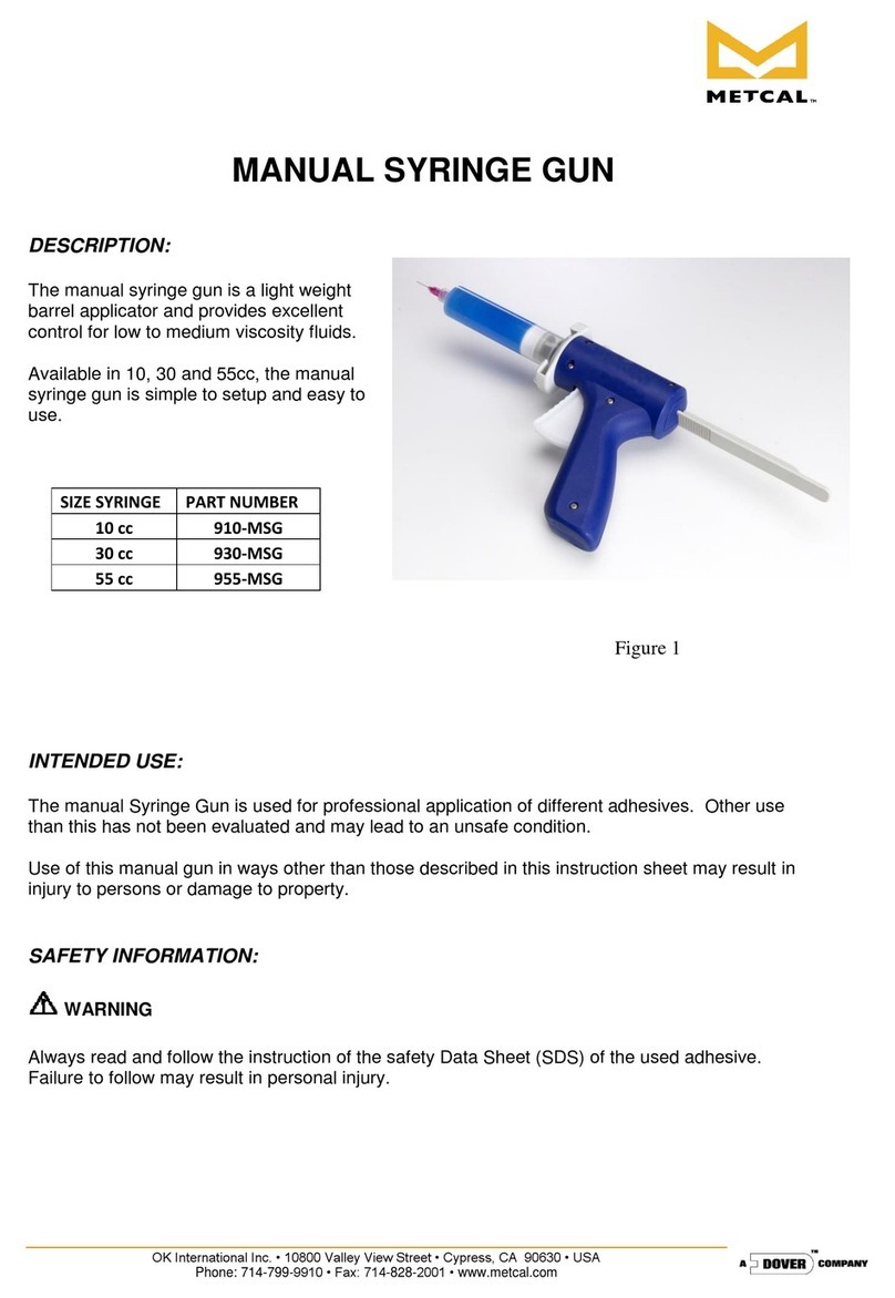 Metcal 910-MSG Manuel utilisateur