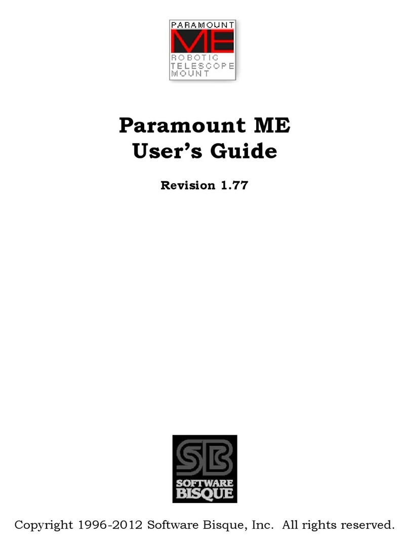 Software Bisque Paramount ME Manuel utilisateur