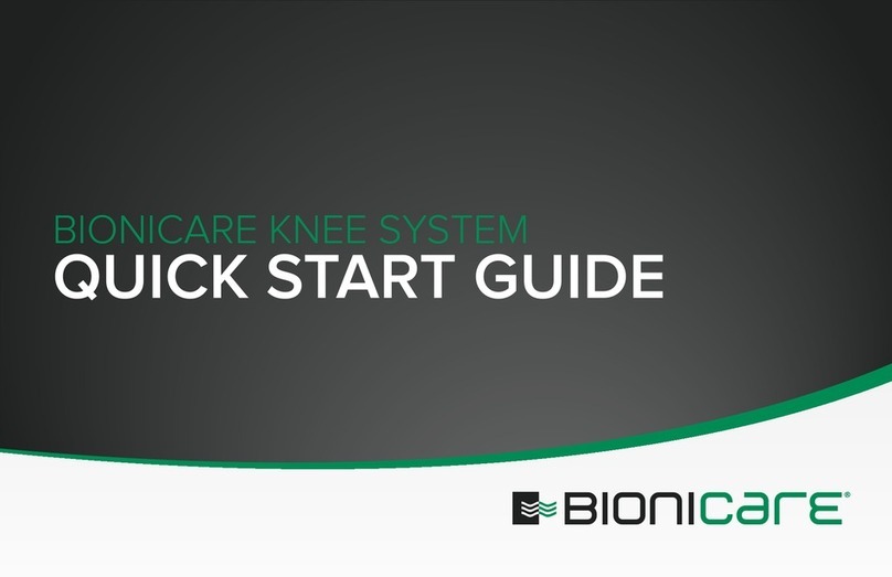 Bionicare KNEE SYSTEM Manuel utilisateur