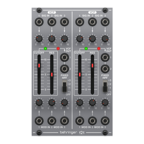 Behringer 121 DUAL VCF Manuel utilisateur