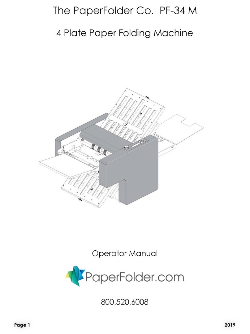 PaperFolder PF-34 M Manuel utilisateur