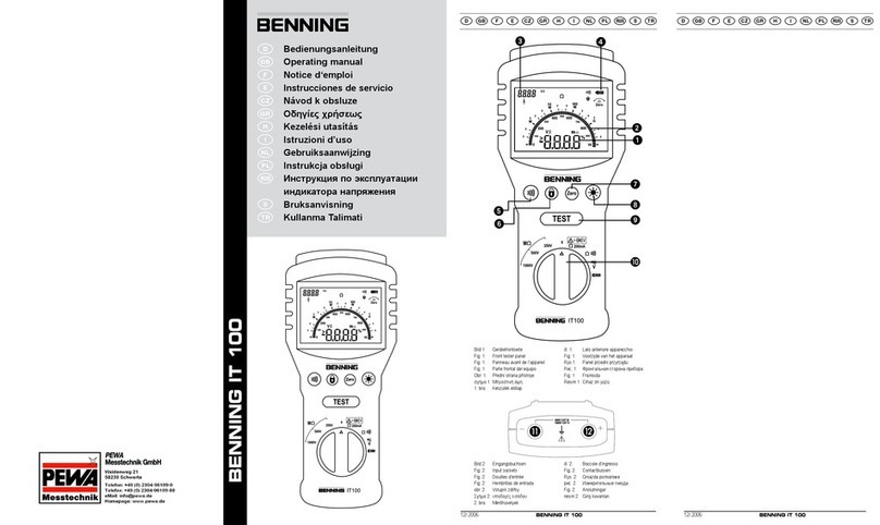 Benning IT 100 Manuel utilisateur