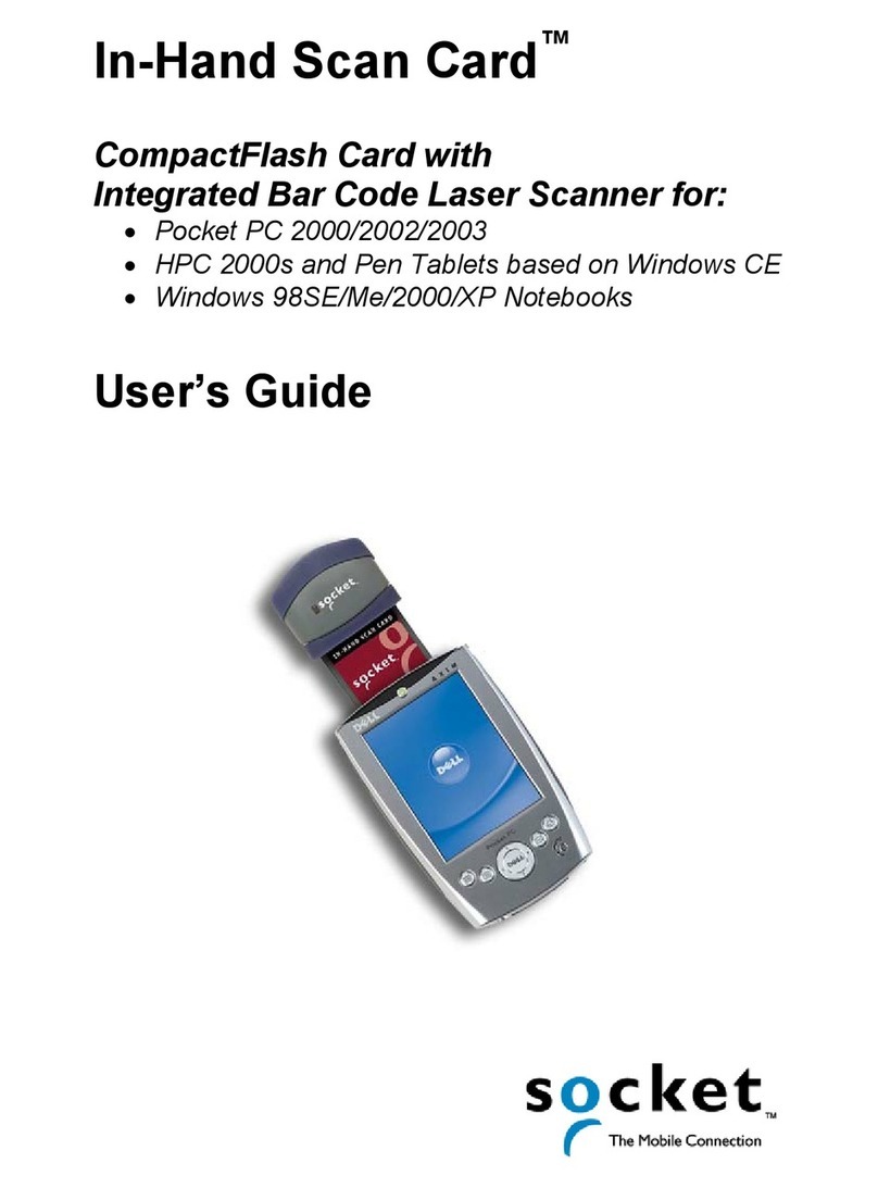 Socket In-Hand Scan Card Manuel utilisateur