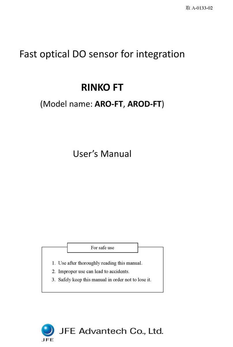 JFE Advantech RINKO FT Manuel utilisateur