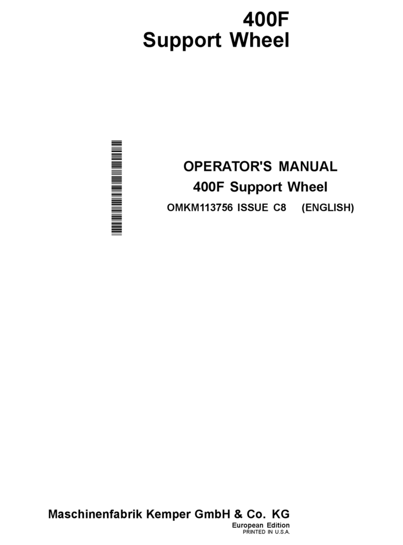 Kemper 400F Support Wheel Manuel utilisateur
