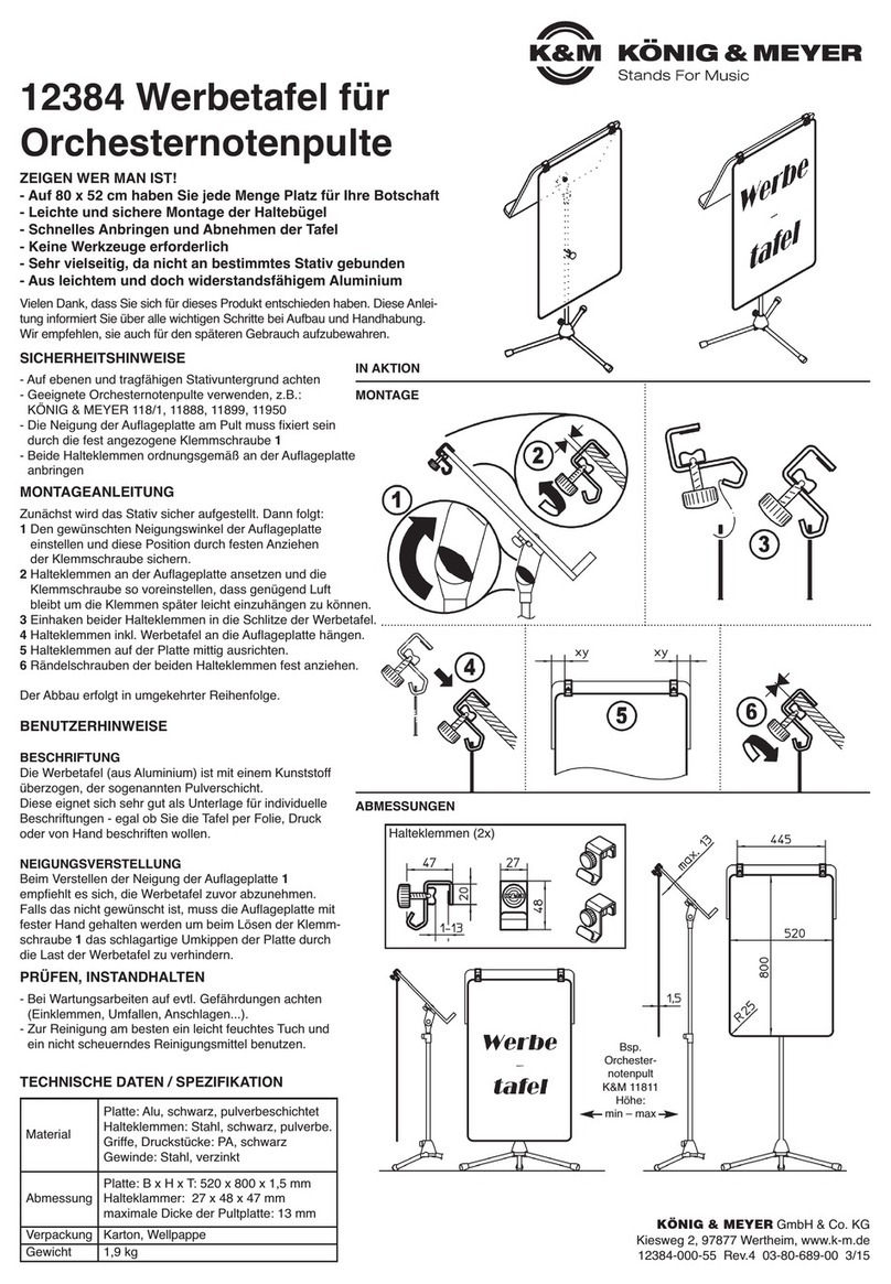 Konig & Meyer 12384 Manuel utilisateur
