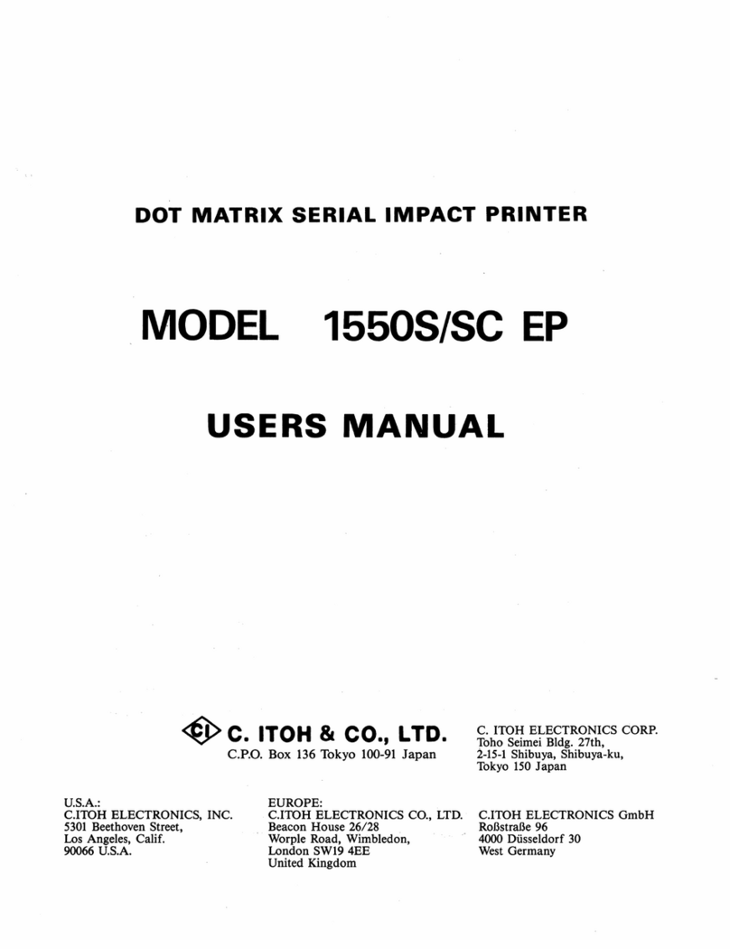 C.ITOH 1550S EP Manuel utilisateur