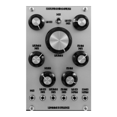 Pittsburgh Modular Analog Delay Manuel utilisateur