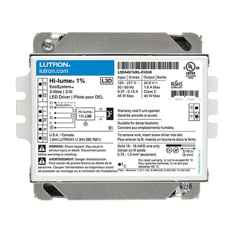 Lutron Electronics LTEA4U1UKL Series Manuel utilisateur