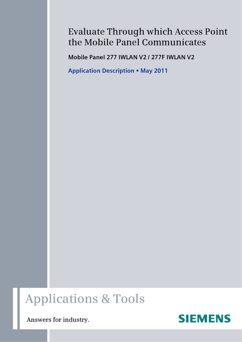Siemens SIMATIC Mobile Panel 277 IWLAN Guide de l'utilisateur