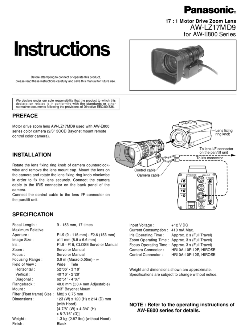 Panasonic AW-LZ17MD9 Manuel utilisateur