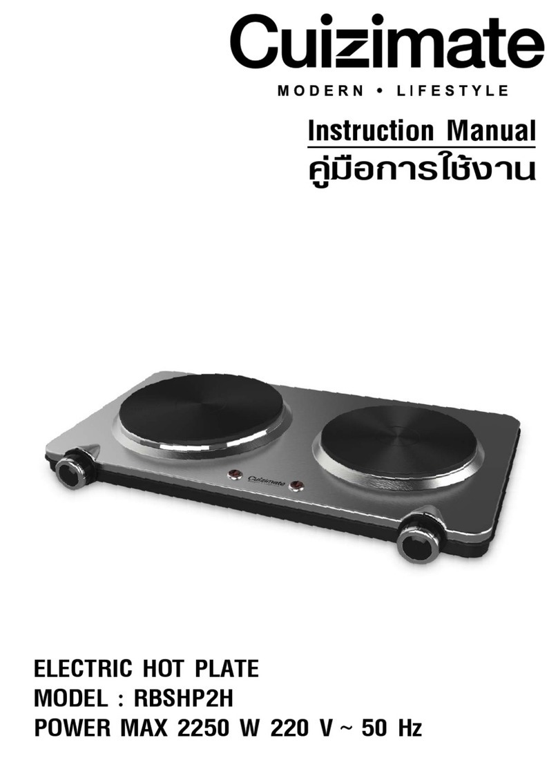 Cuizimate RBSHP2H Manuel utilisateur Cuizimate RBSHP2H Manuel utilisateur