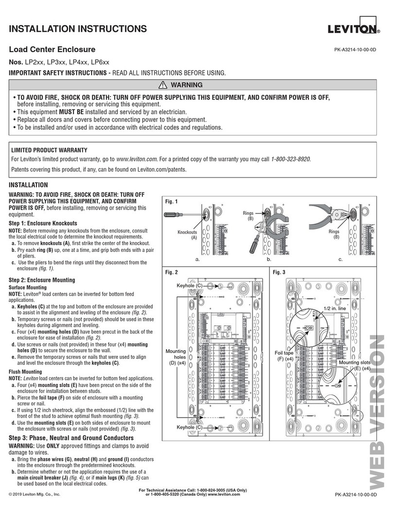 Leviton LP2 Series Manuel utilisateur