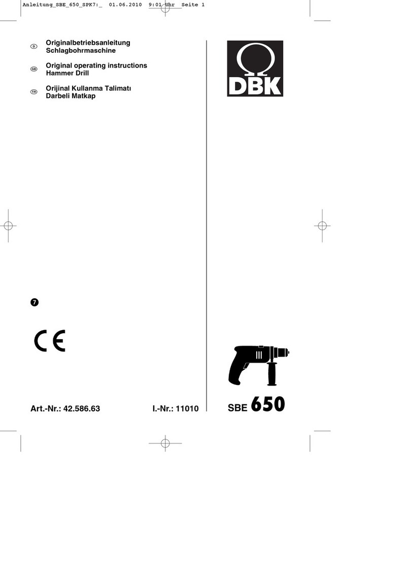 DBK SBE 650 Manuel utilisateur