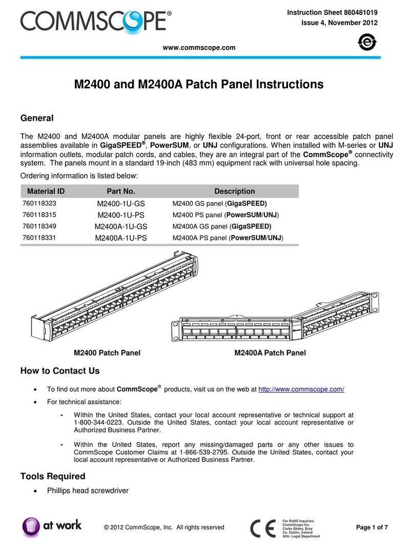 CommScope M2400 Series Manuel utilisateur