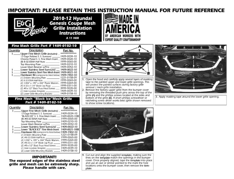 E&G Classics 1409-0102-10 Manuel utilisateur E&G Classics 1409-0102-10 Manuel utilisateur