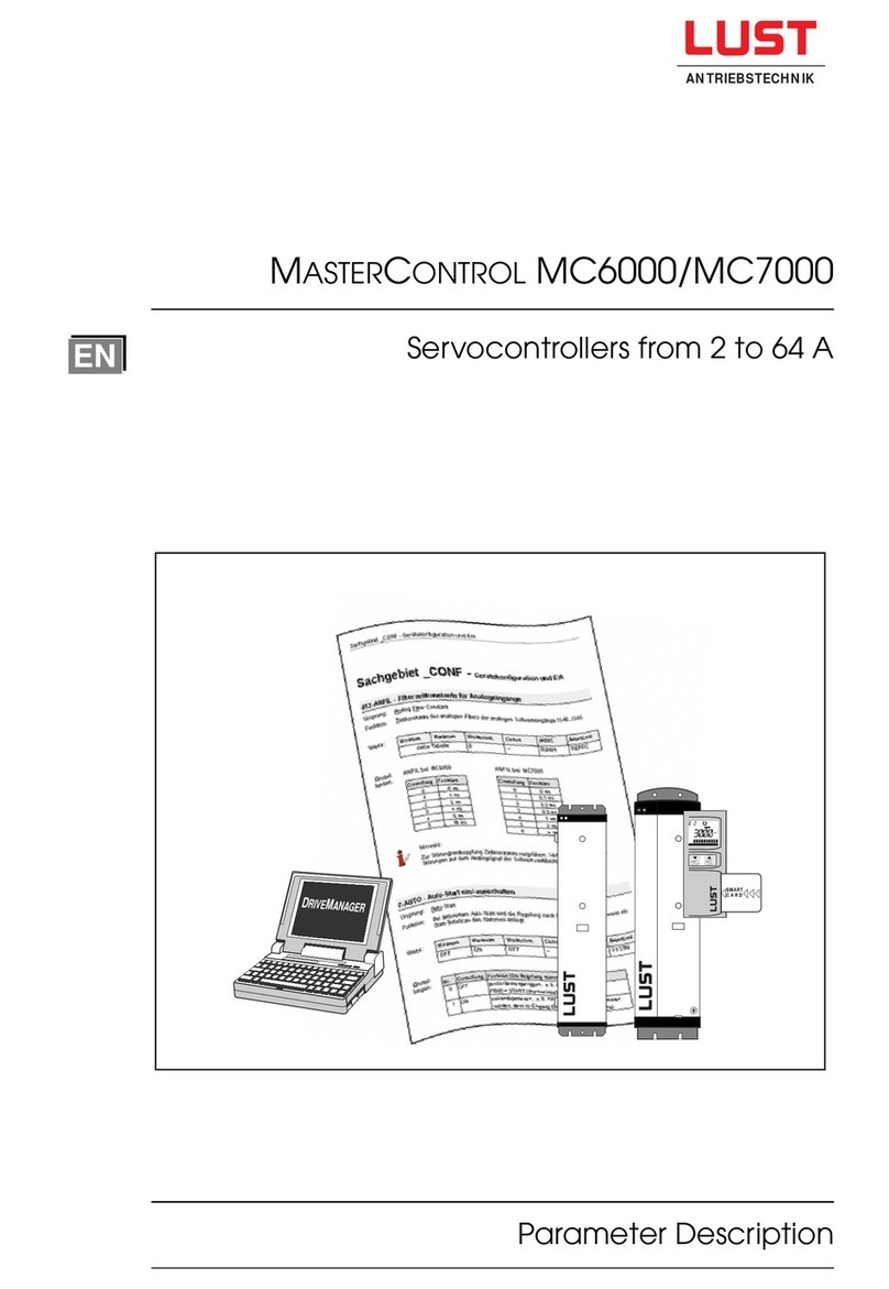 Lust MASTERCONTROL MC6000 Series Instructions d'utilisation et d'installation
