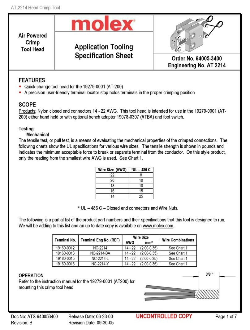 molex 64005-3400 Manuel utilisateur molex 64005-3400 Manuel utilisateur