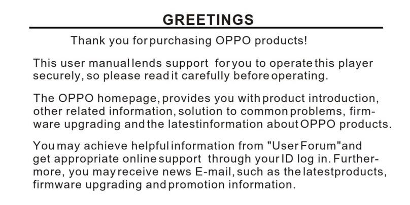 Oppo D19L Manuel utilisateur