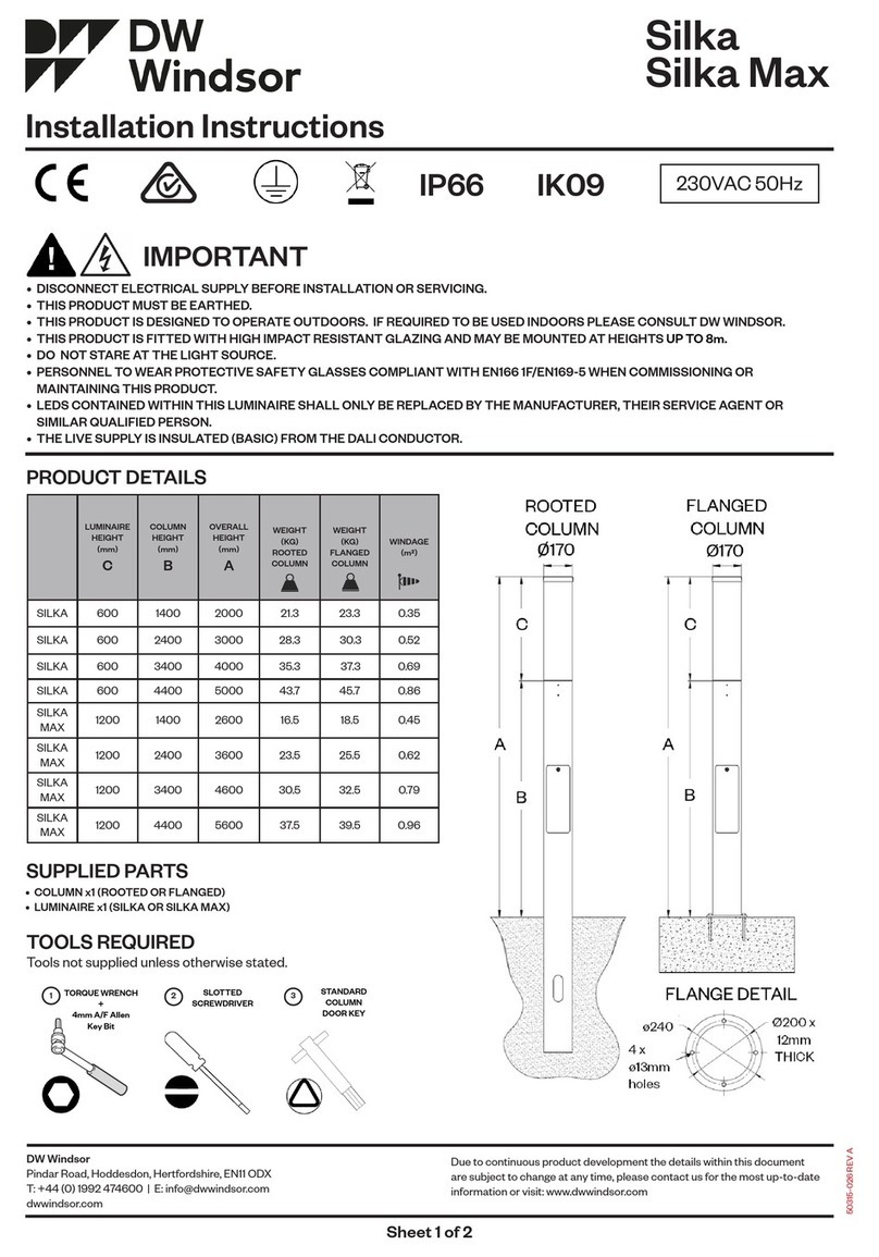 DW Windsor Silka Manuel utilisateur