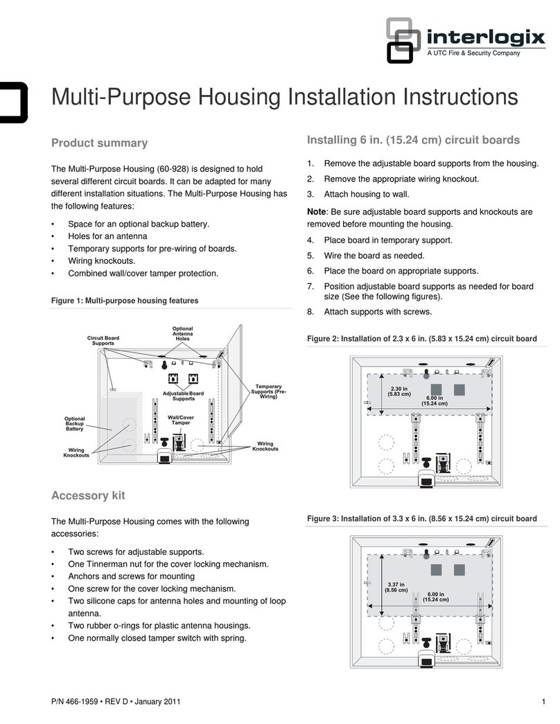 UTC Fire and Security interlogix 60-928 Manuel utilisateur