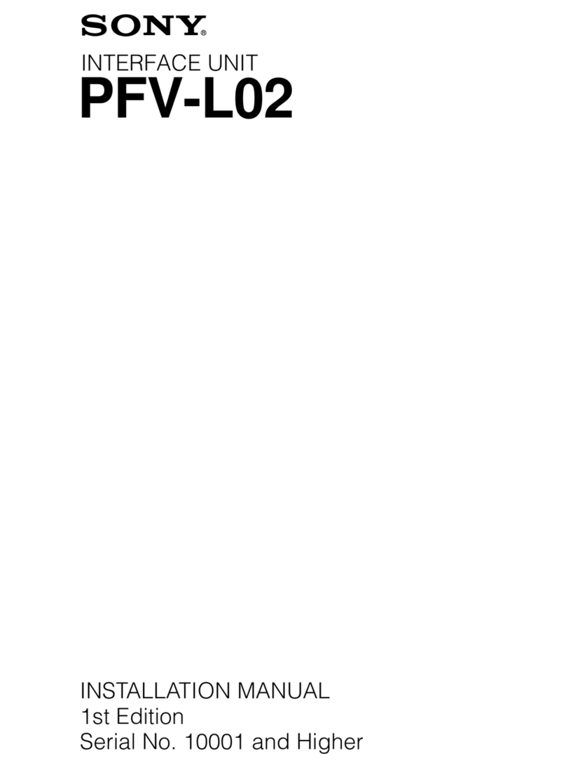 Sony PFV-L02 Manuel utilisateur