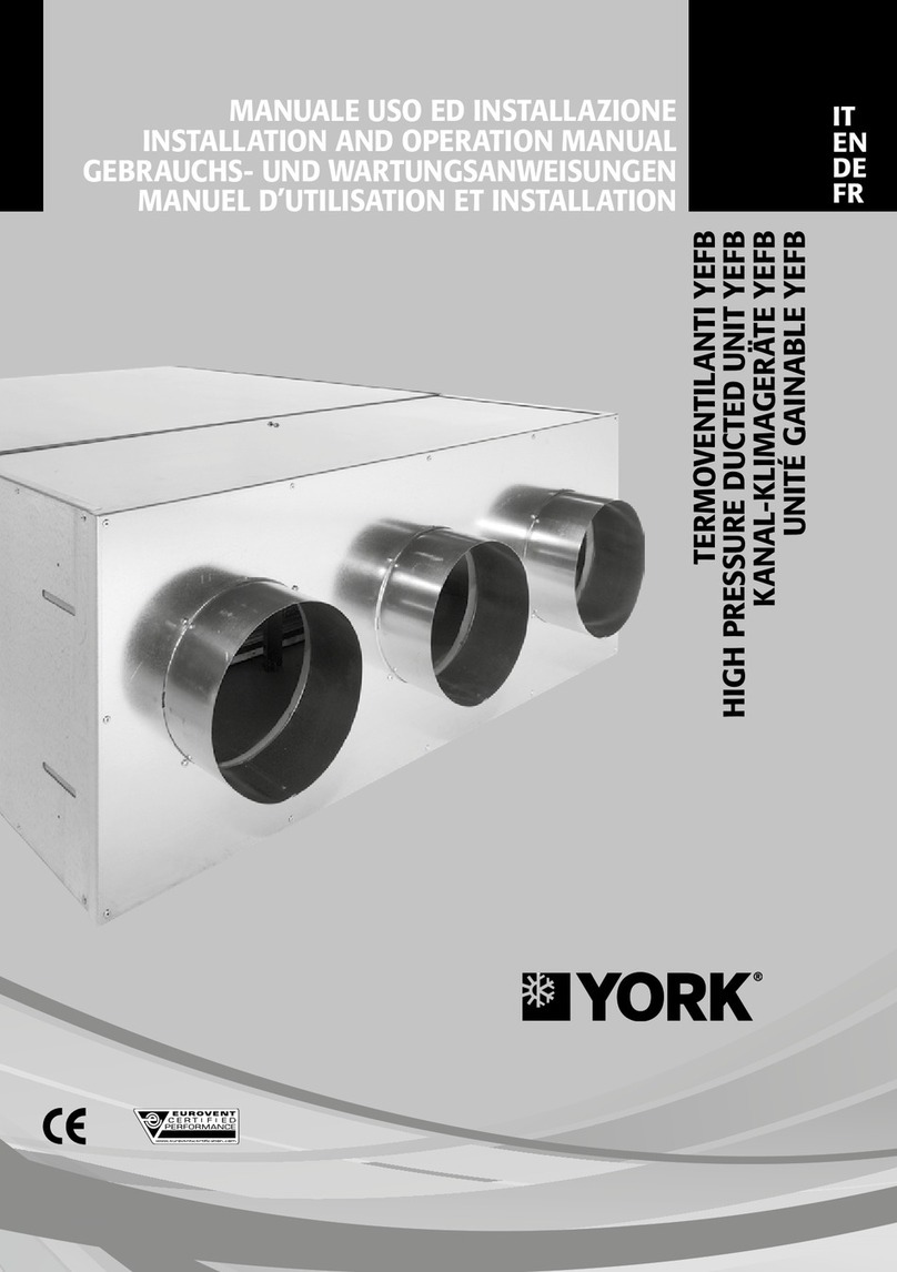 York YEFB Series Manuel utilisateur