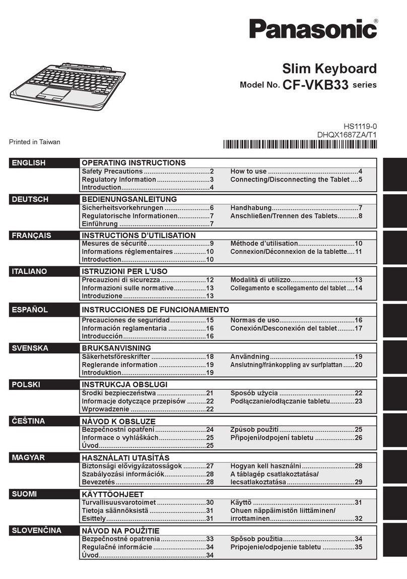 Panasonic CF-VKB33 Series Manuel utilisateur Panasonic CF-VKB33 Series Manuel utilisateur
