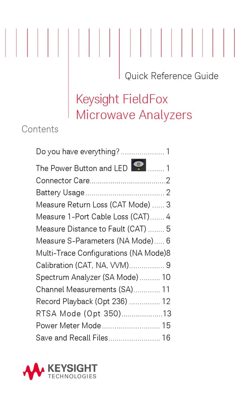 Keysight Technologies FieldFox Manuel utilisateur