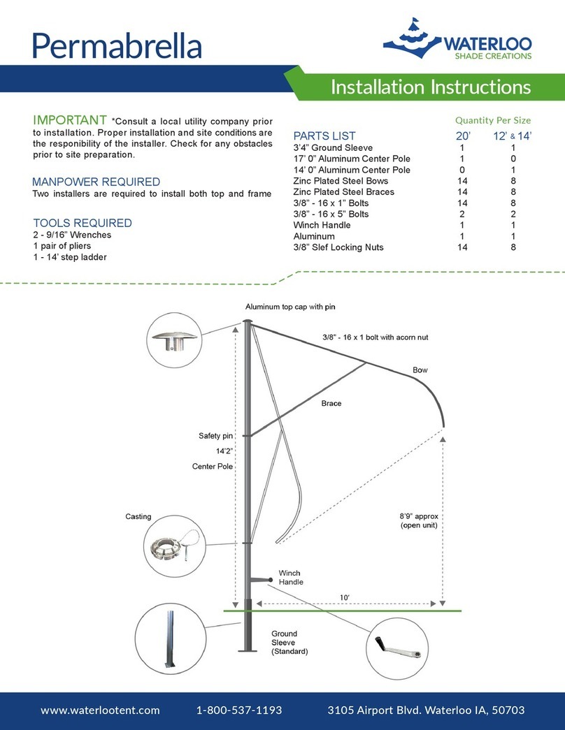 Water-Loo Permabrella Manuel utilisateur