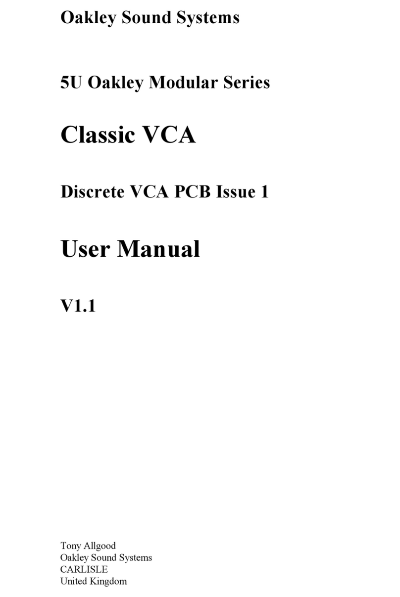 Oakley Classic VCA Manuel utilisateur