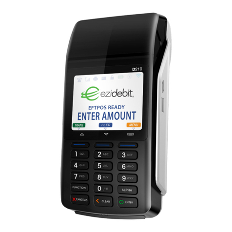 ezidebit EFTPOS D210E Manuel utilisateur