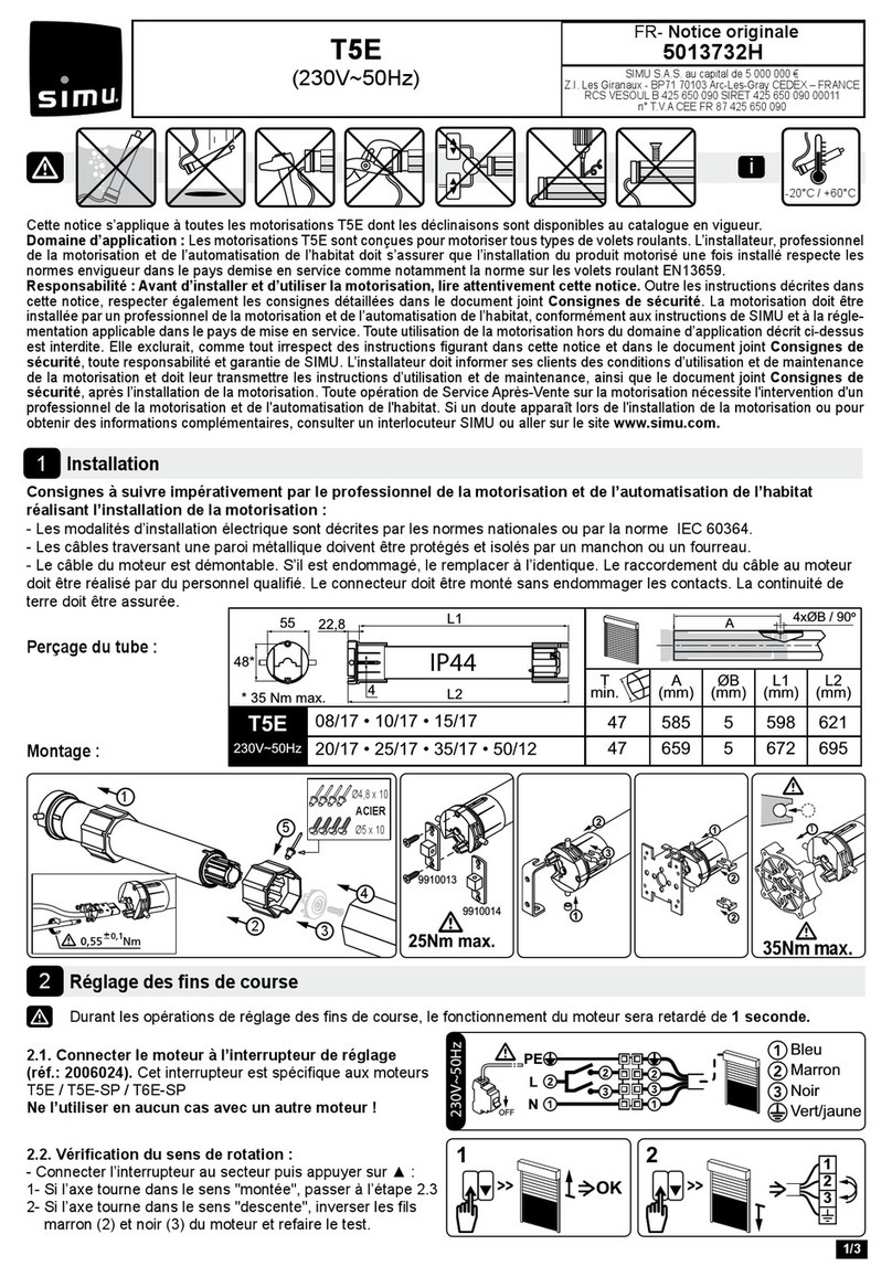 Simu T5E Manuel utilisateur